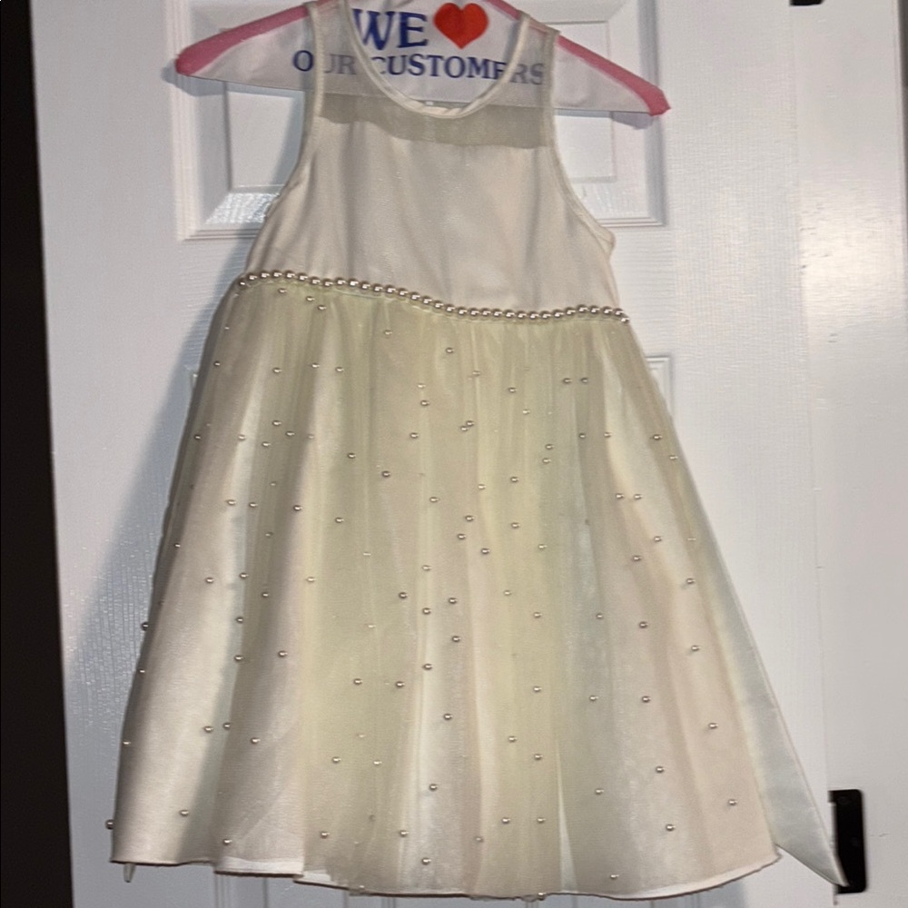 Elegant Cream Kids Dress